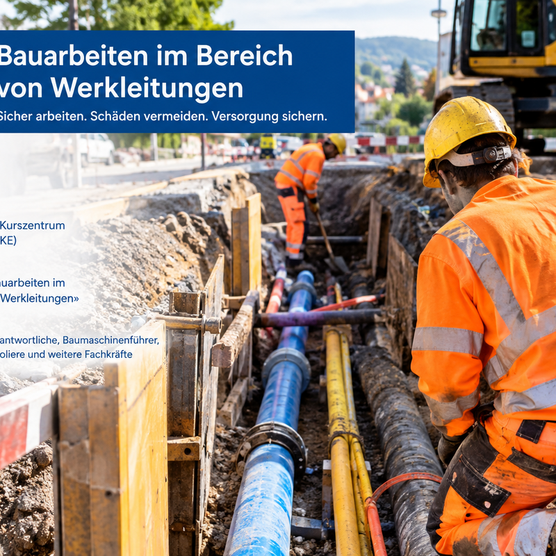 Bauarbeiten im Bereich von Werkleitungen
