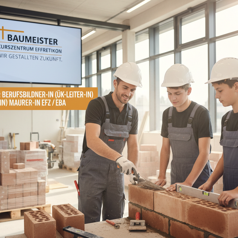 Gesucht: Berufsbildner/-in (üK-Leiter/-in) 80–100 % für den Beruf Maurer/-in EFZ und EBA