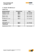 Klasseneinteilung JG 2024 ÜK 3